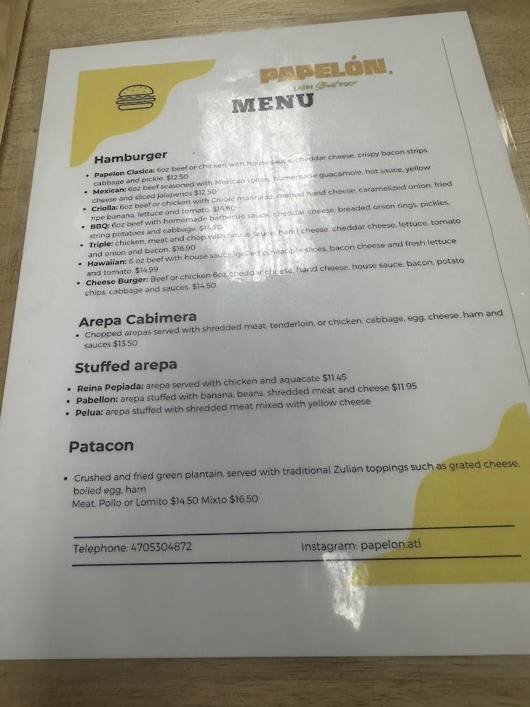 Papelon - Menu Scan 3