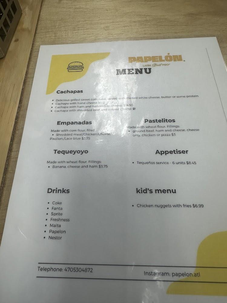 Papelon - Menu Scan 4